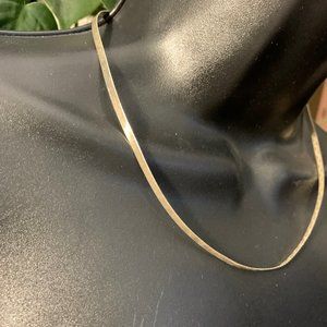 Sterling Herringbone Necklace